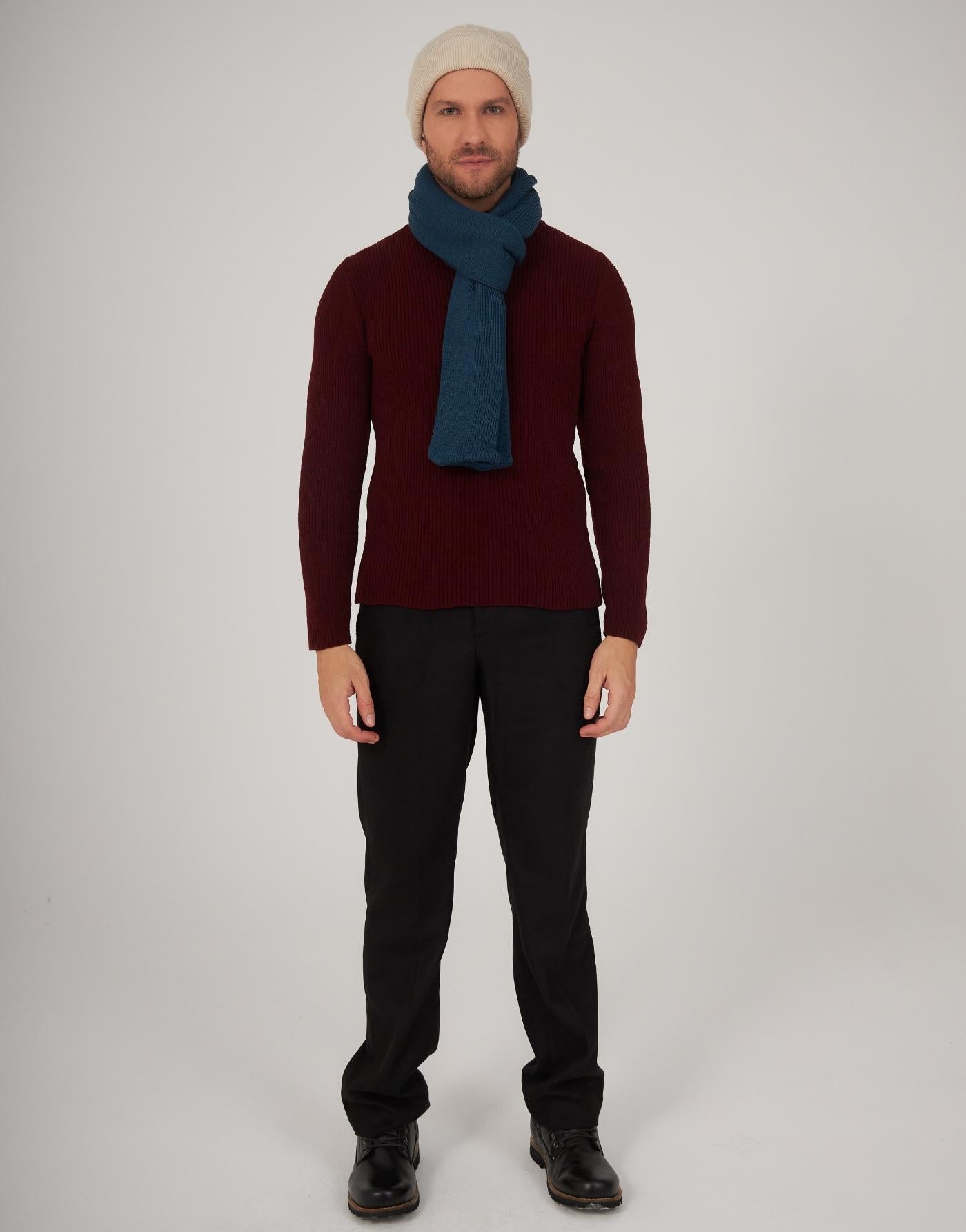 Cachecol Invernada Plain Azul Dark