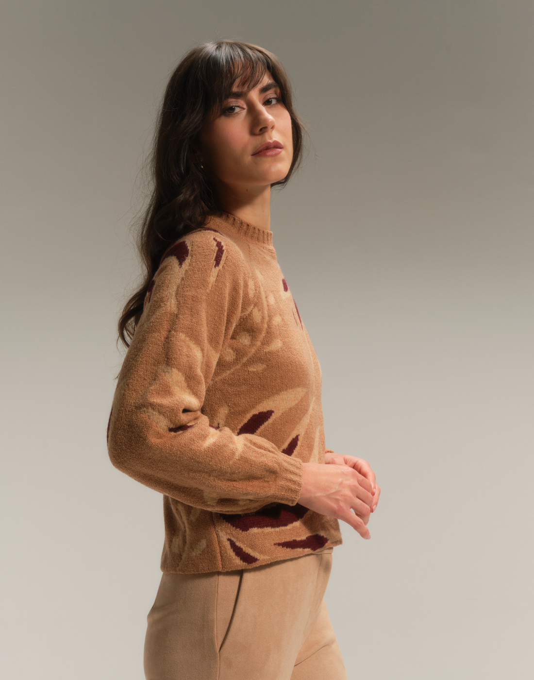 Blusa Raglan Floralis Caramelo Nórdico