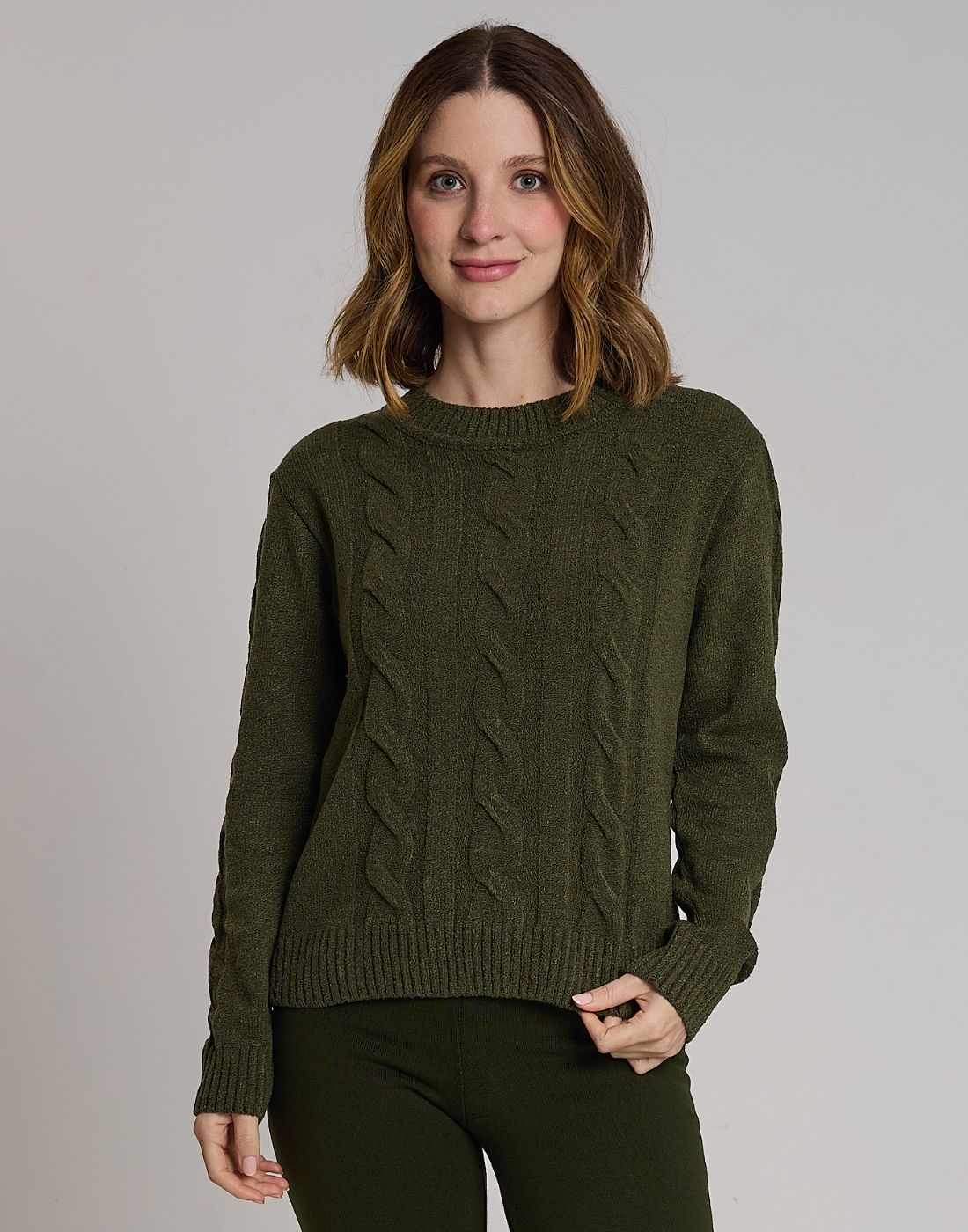 Blusa Mousse Trançada Lausanne Green Mountain