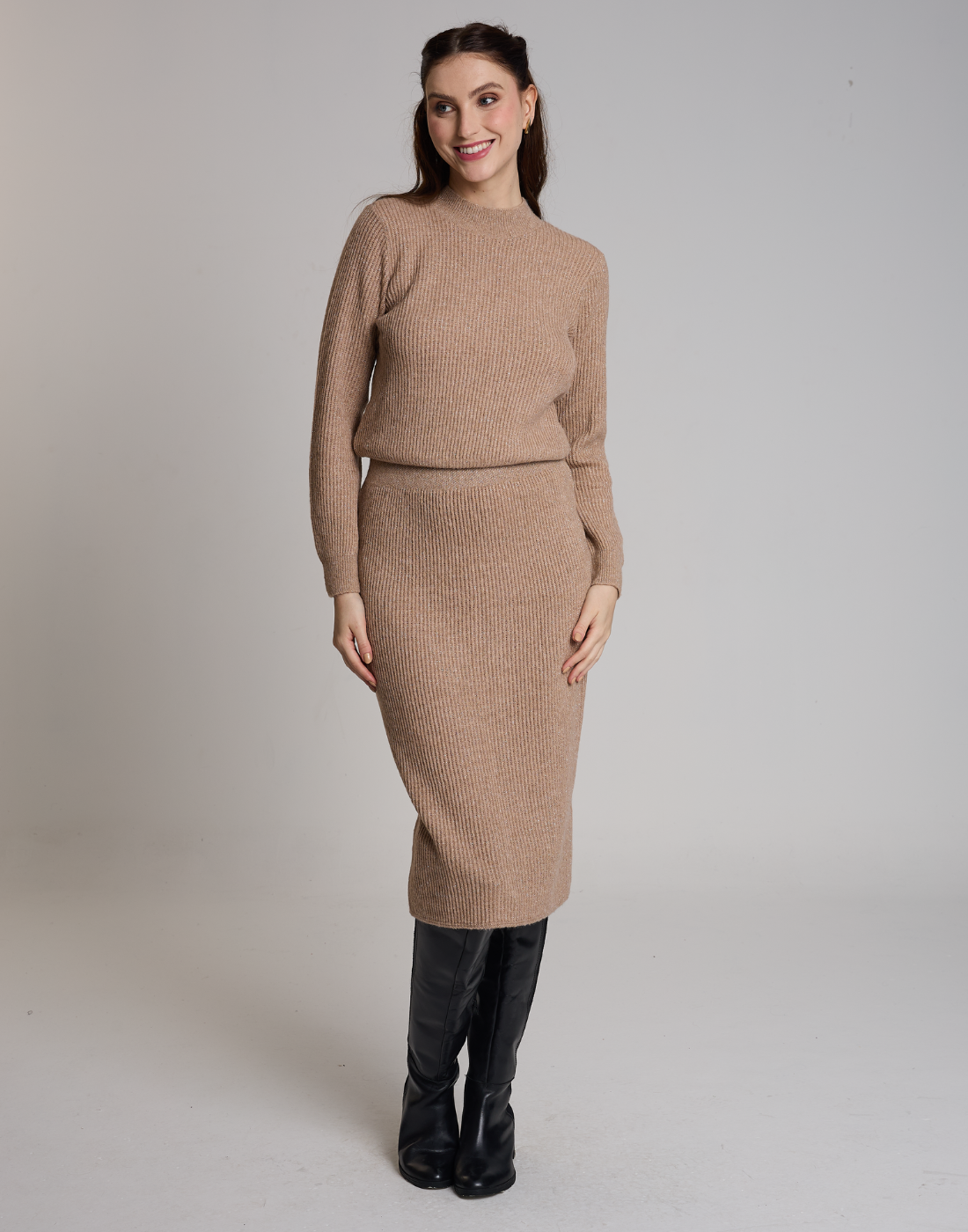 Saia Lurex Lumière Caramelo Suave