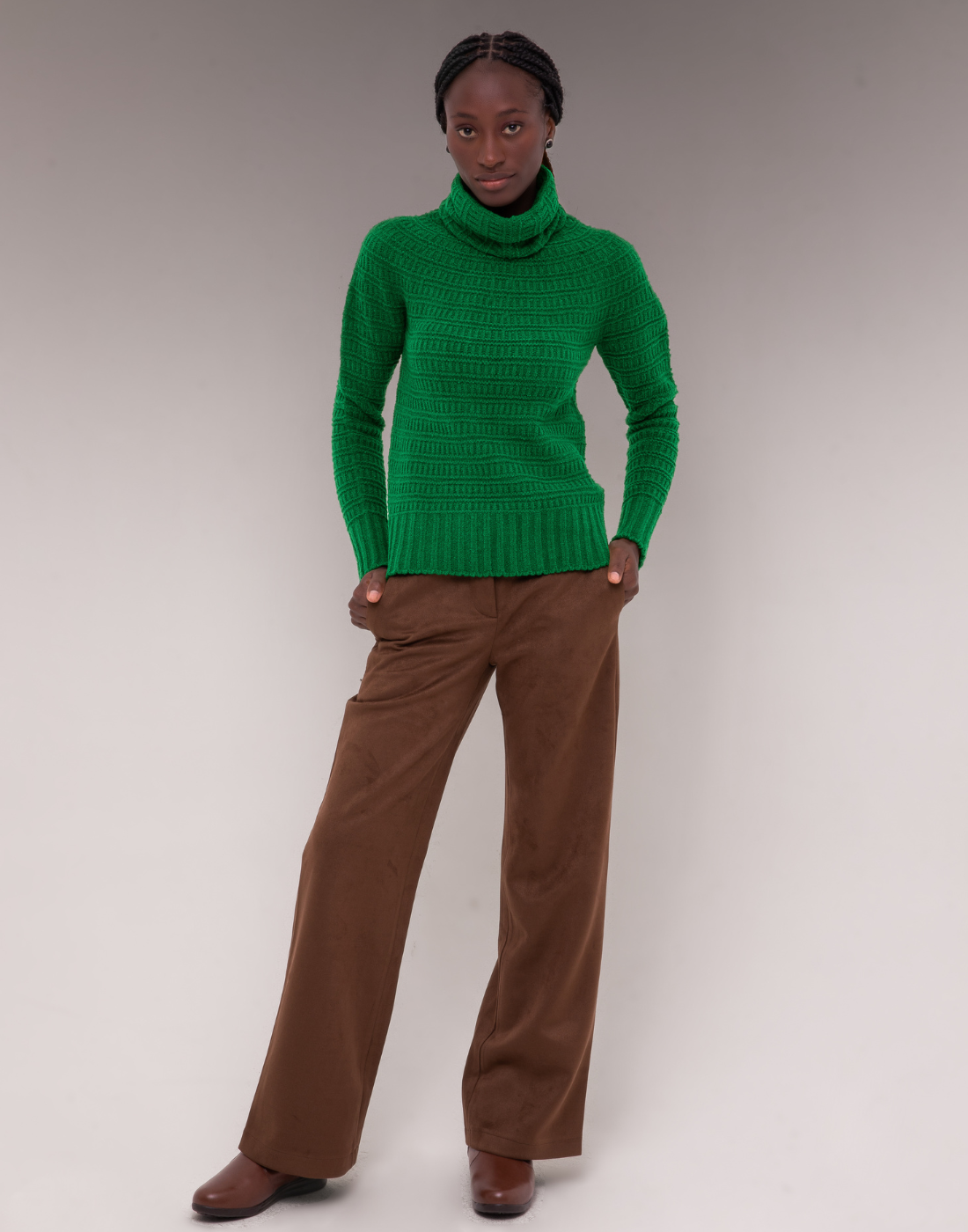 Blusa Mousse com Gola Avulsa Laurette Verde