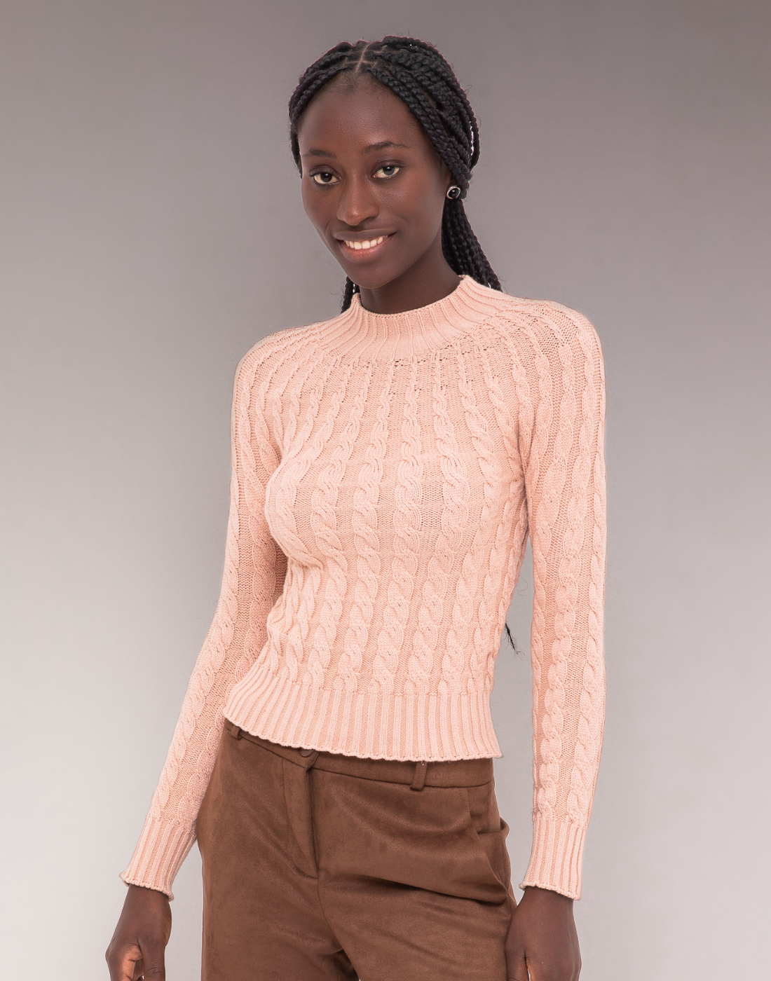 Blusa Trançada Converge Bege