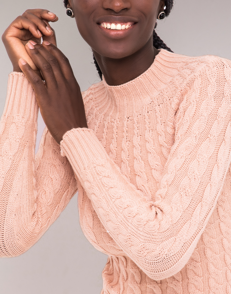 Blusa Trançada Converge Bege
