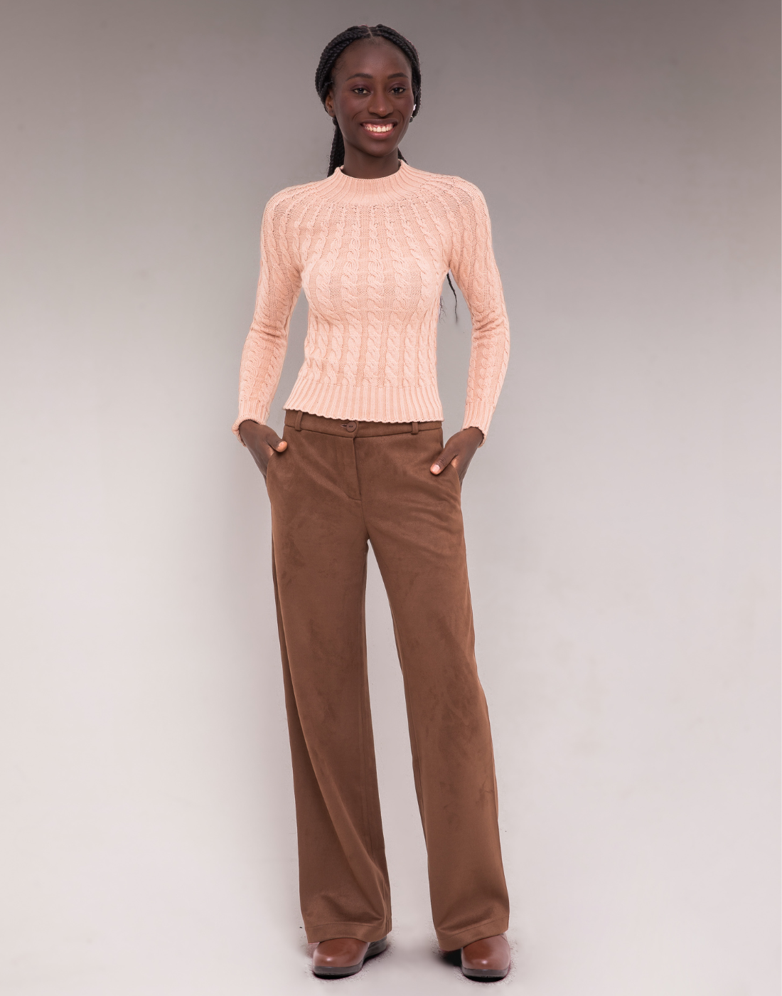 Calça Reta Alpinea Marrom