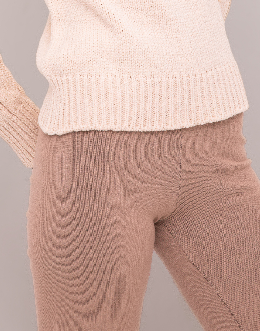 Calça Reta Invernada Bege Bruma