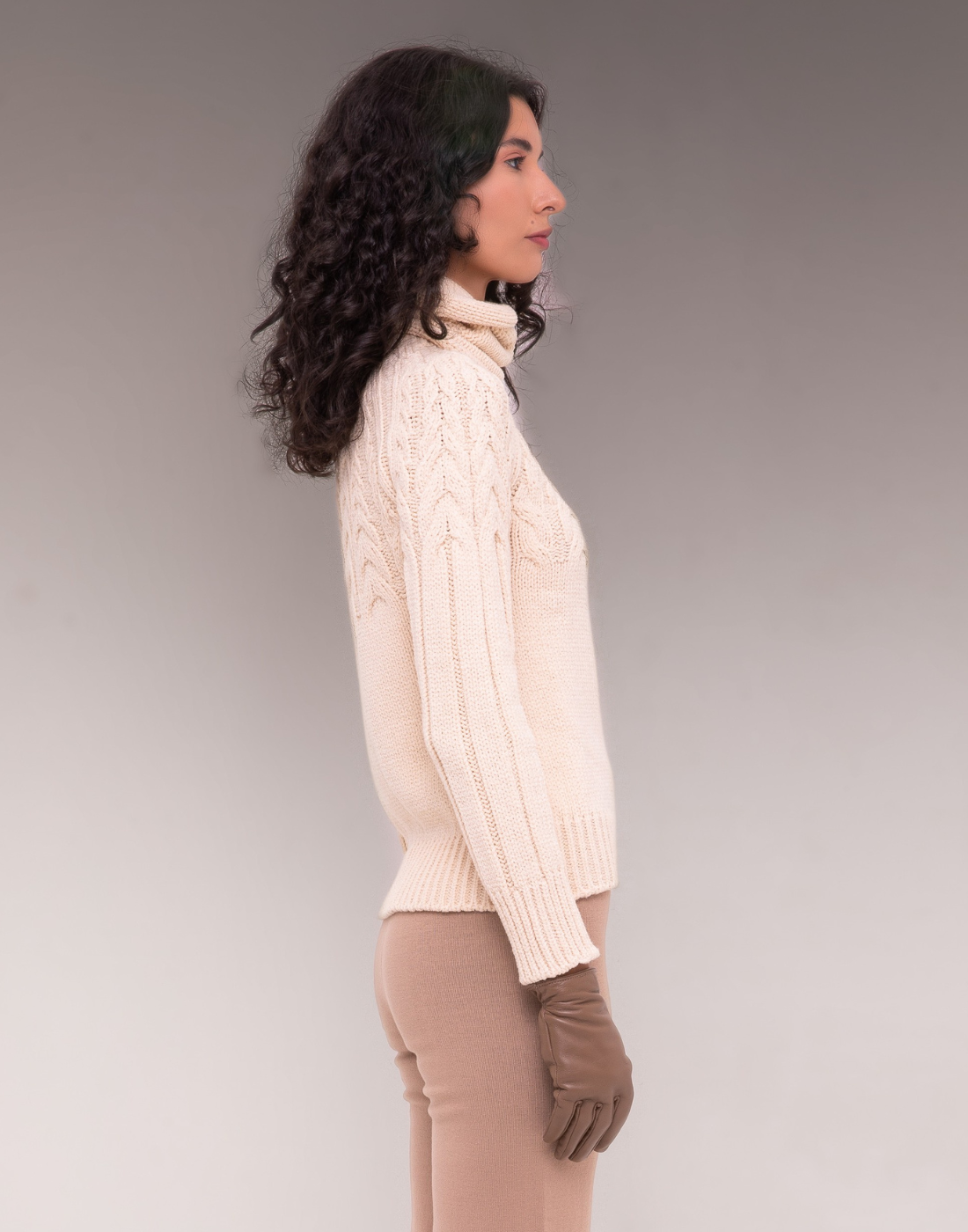 Blusa com Gola Avulsa Lavis Off White