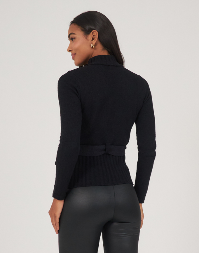 Blusa com Faixa Gaia Preta