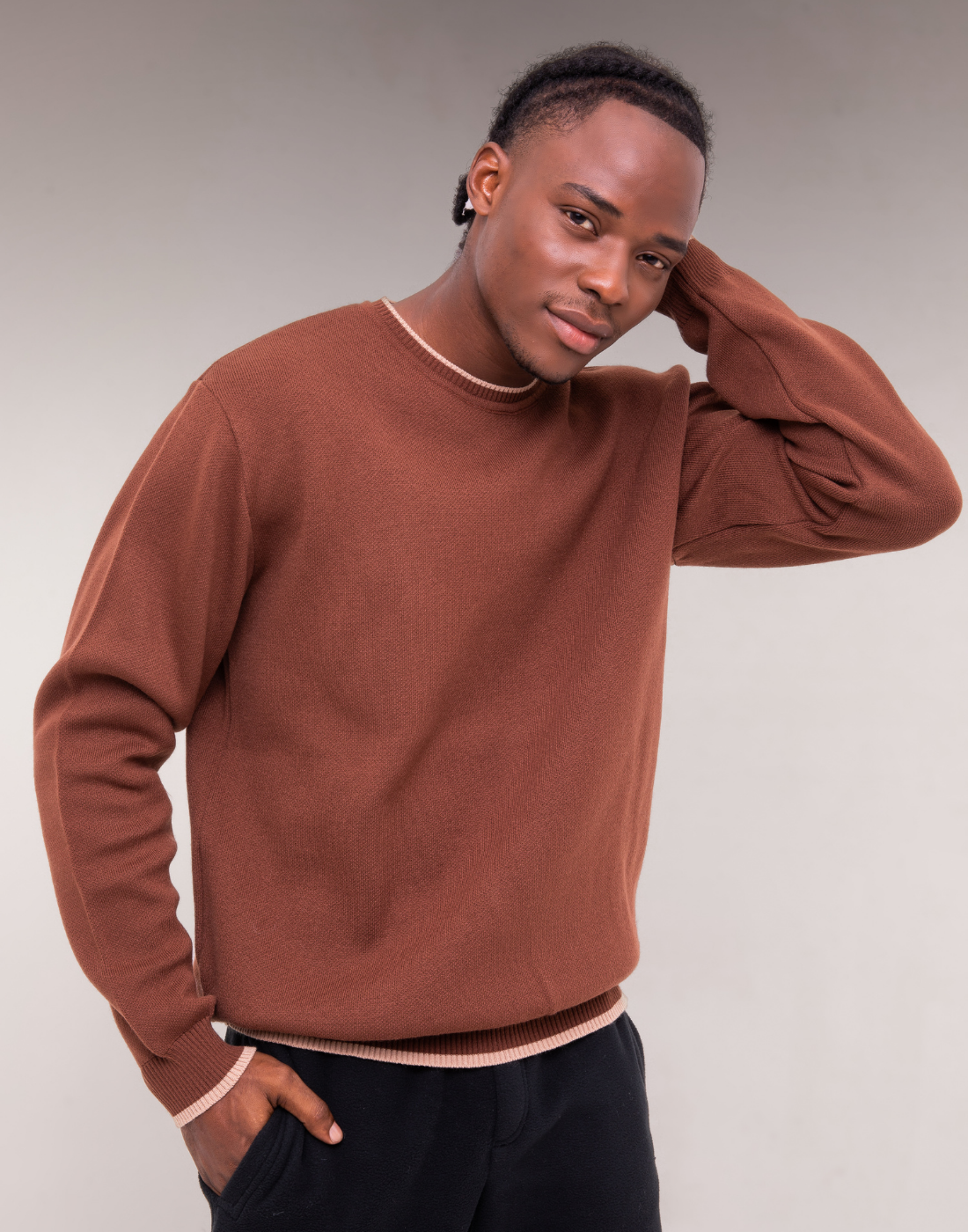 Blusão Listra Nob Marrom Moscada