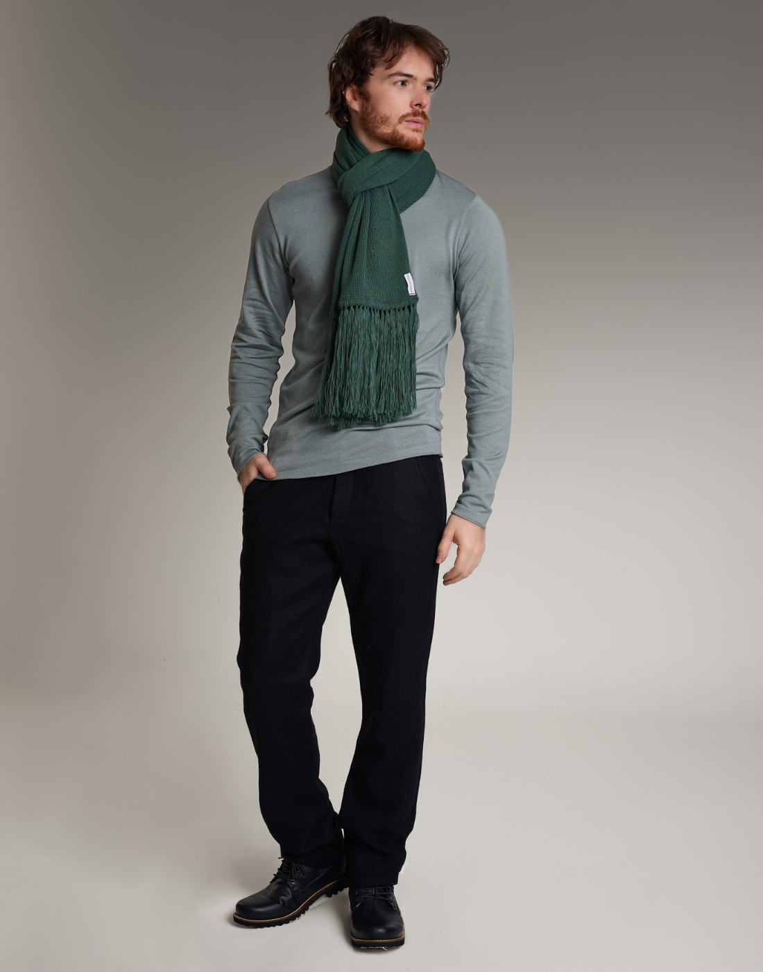 Blusão Gola Alta Soft Fit Cinza
