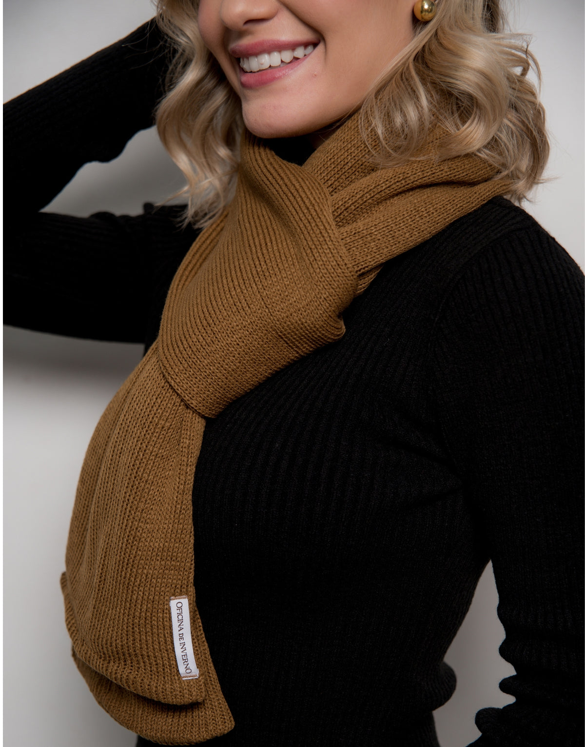 Cachecol Invernada Plain Golden Caramelo