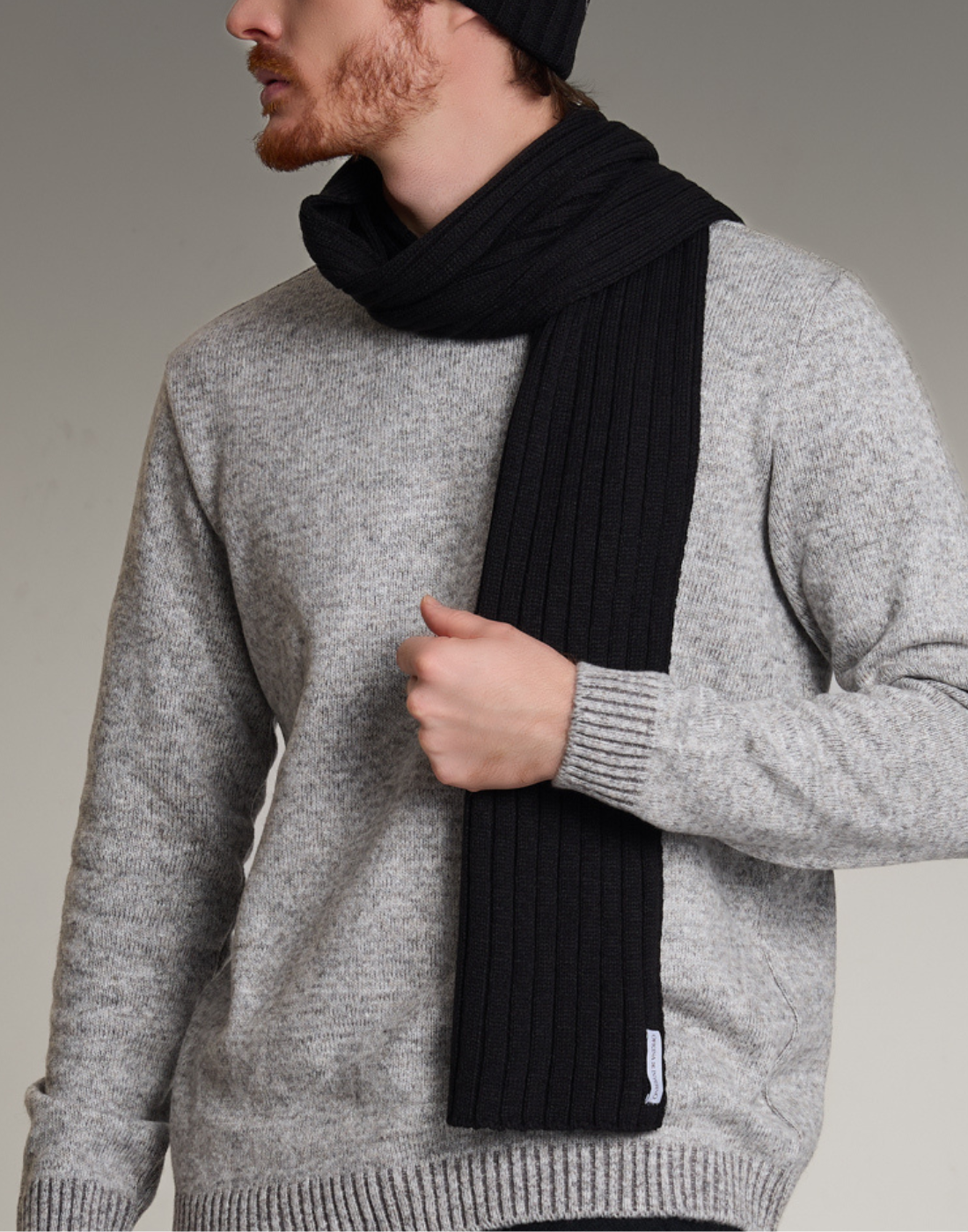 Cachecol Tricot Calone Preto