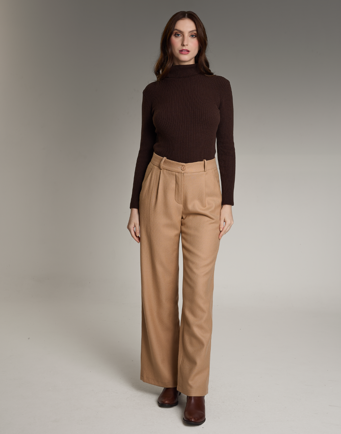 Calça Lã Natural Giada Bege Bloom