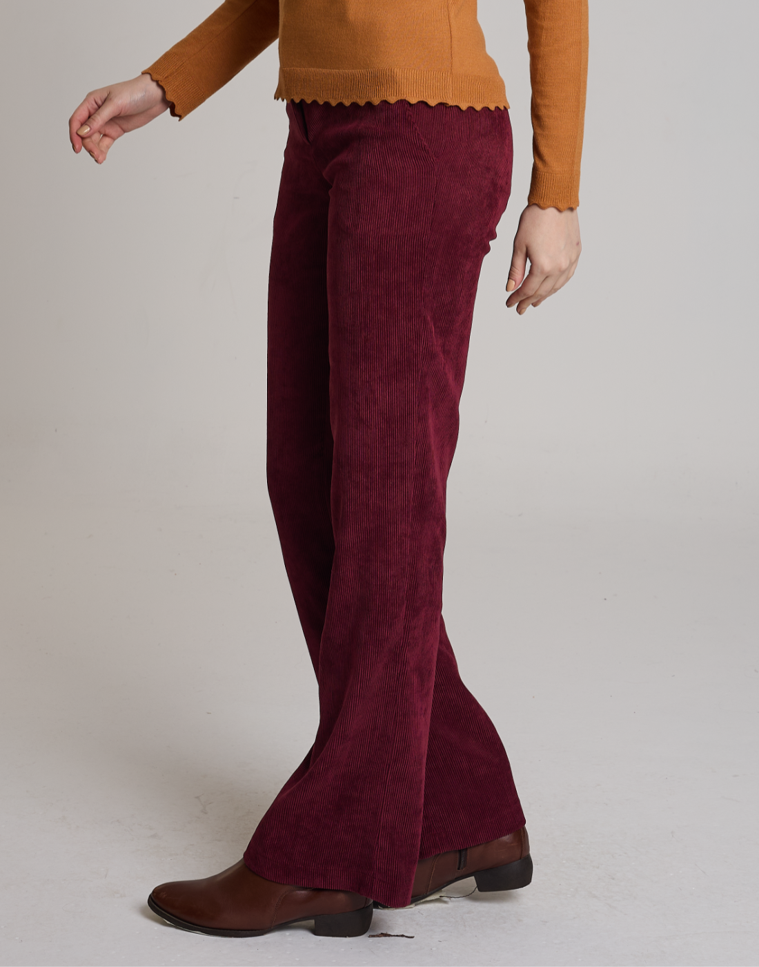 Calça Veludo Cotelê Vinho