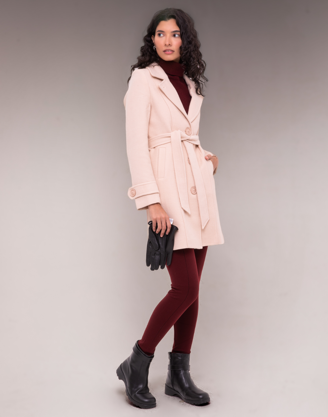 Casaco Lã Natural Emiliana Bege Sereno