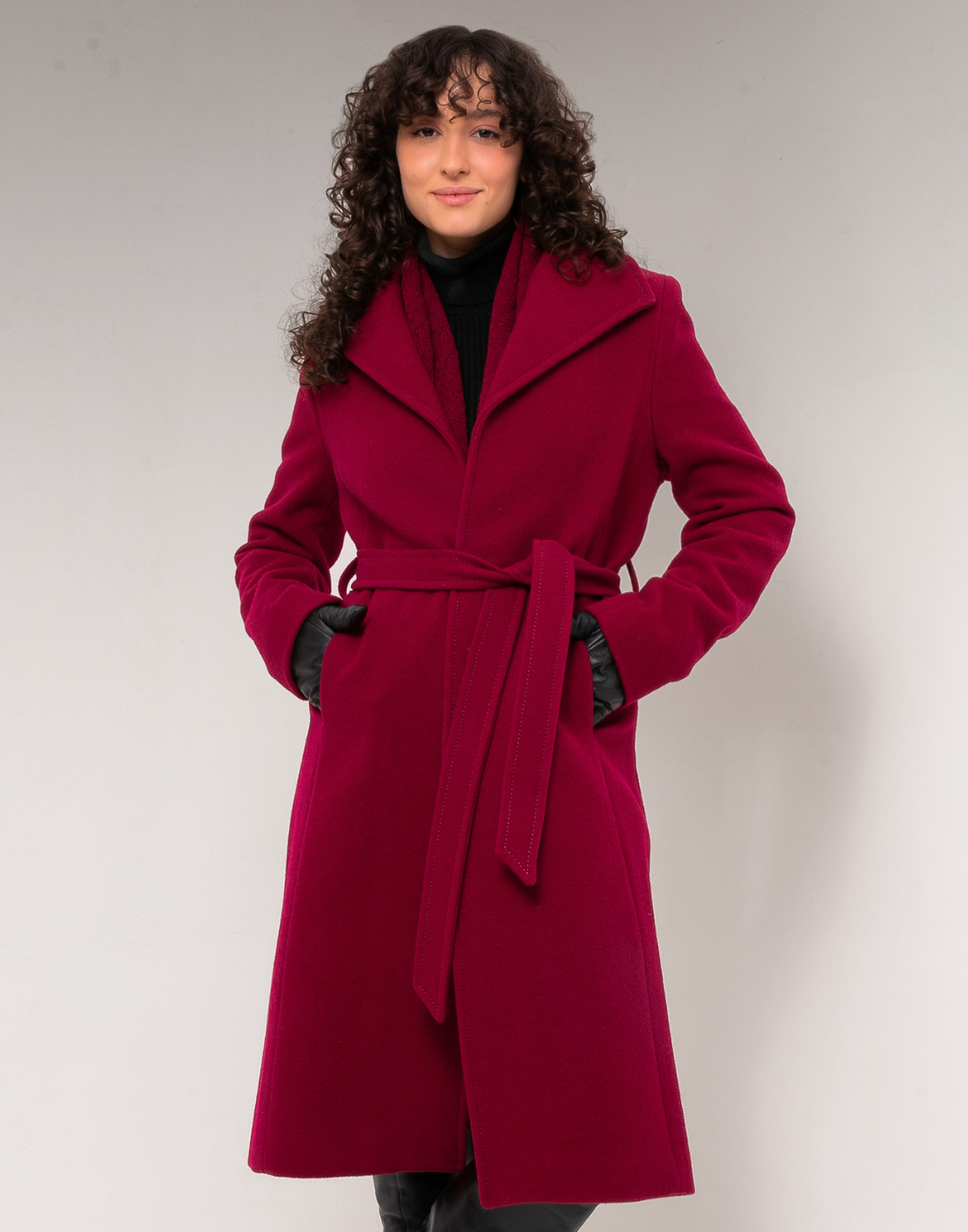 Casaco Lã com Faixa Alba Vermelho