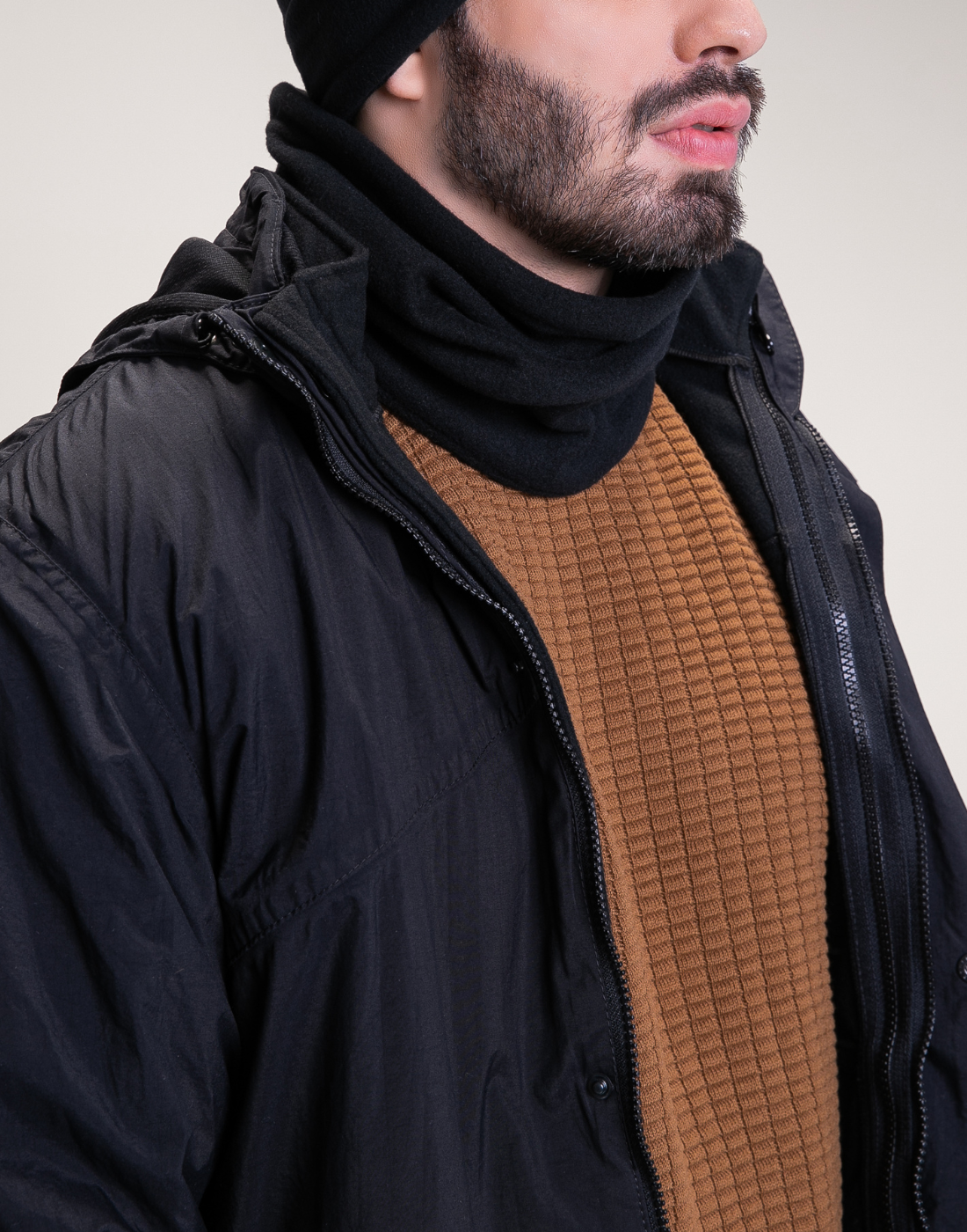 Gola/Gorro Térmico Nevasca 280g/m² - Preto