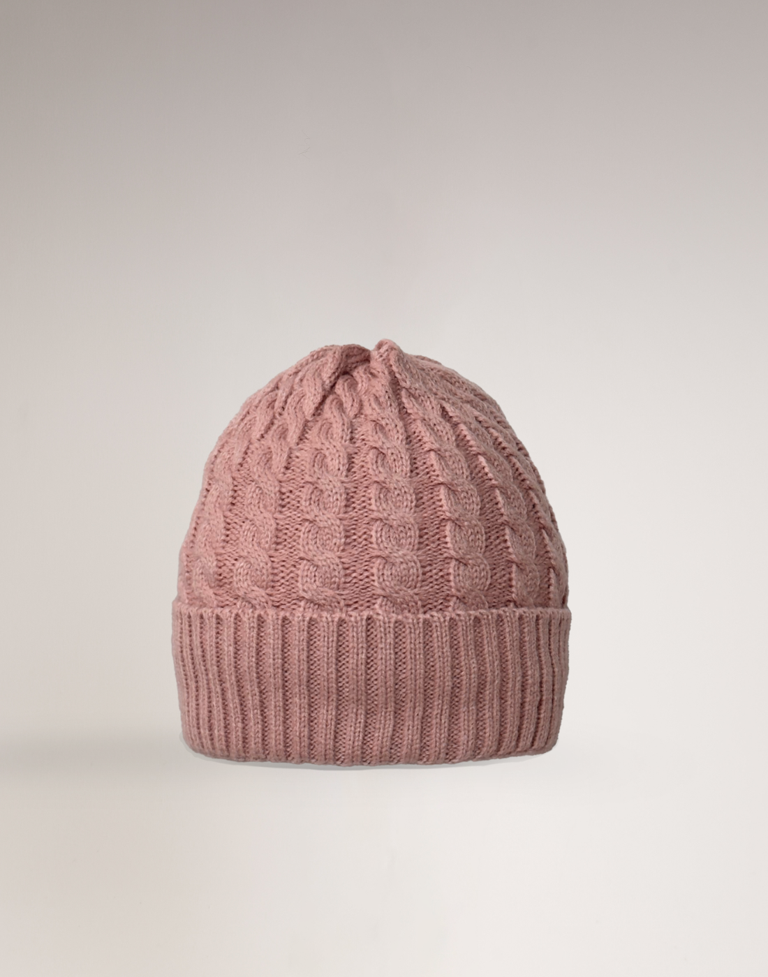 Gorro Forrado Trançado Cali Rosa