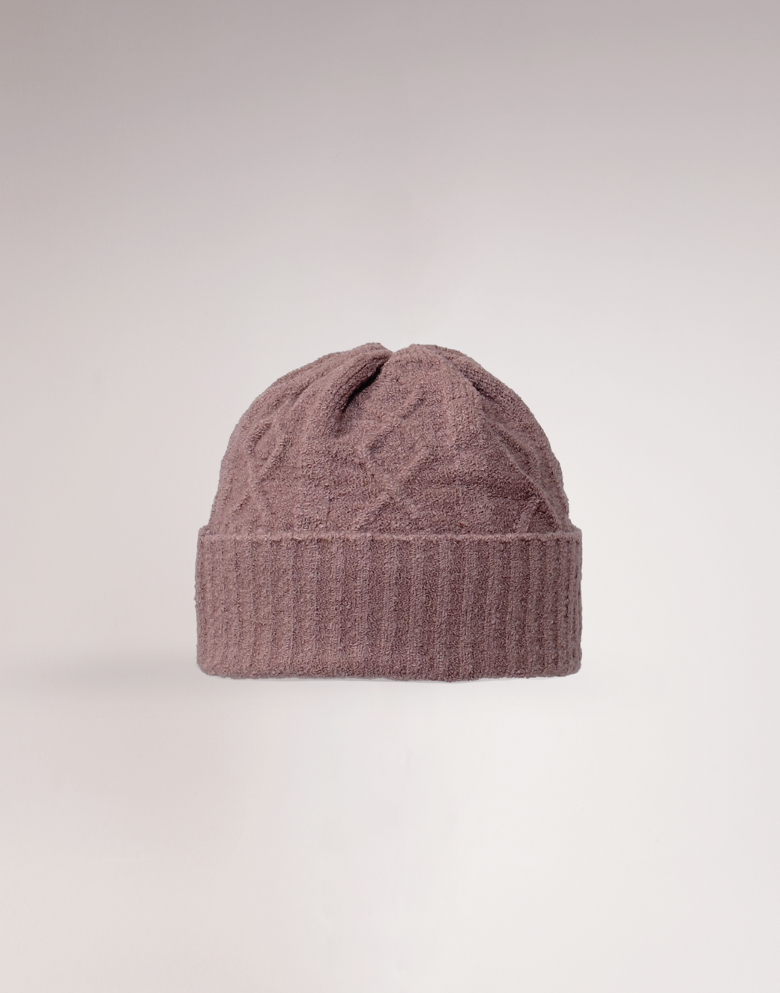 Gorro Mousse Aran Rosa Nevada