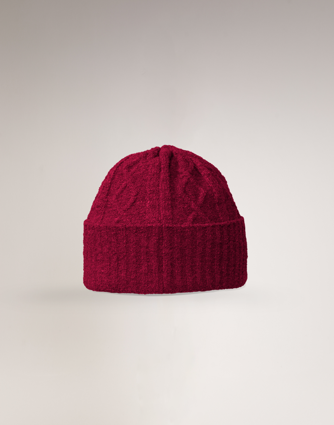Gorro Mousse Aran Vermelho