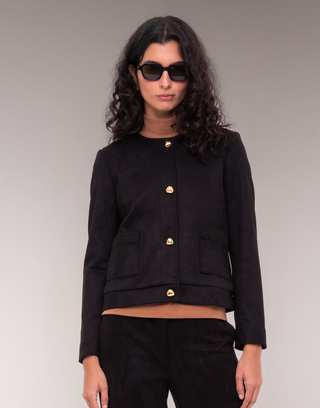 Jaqueta Reta Alpinea Preta