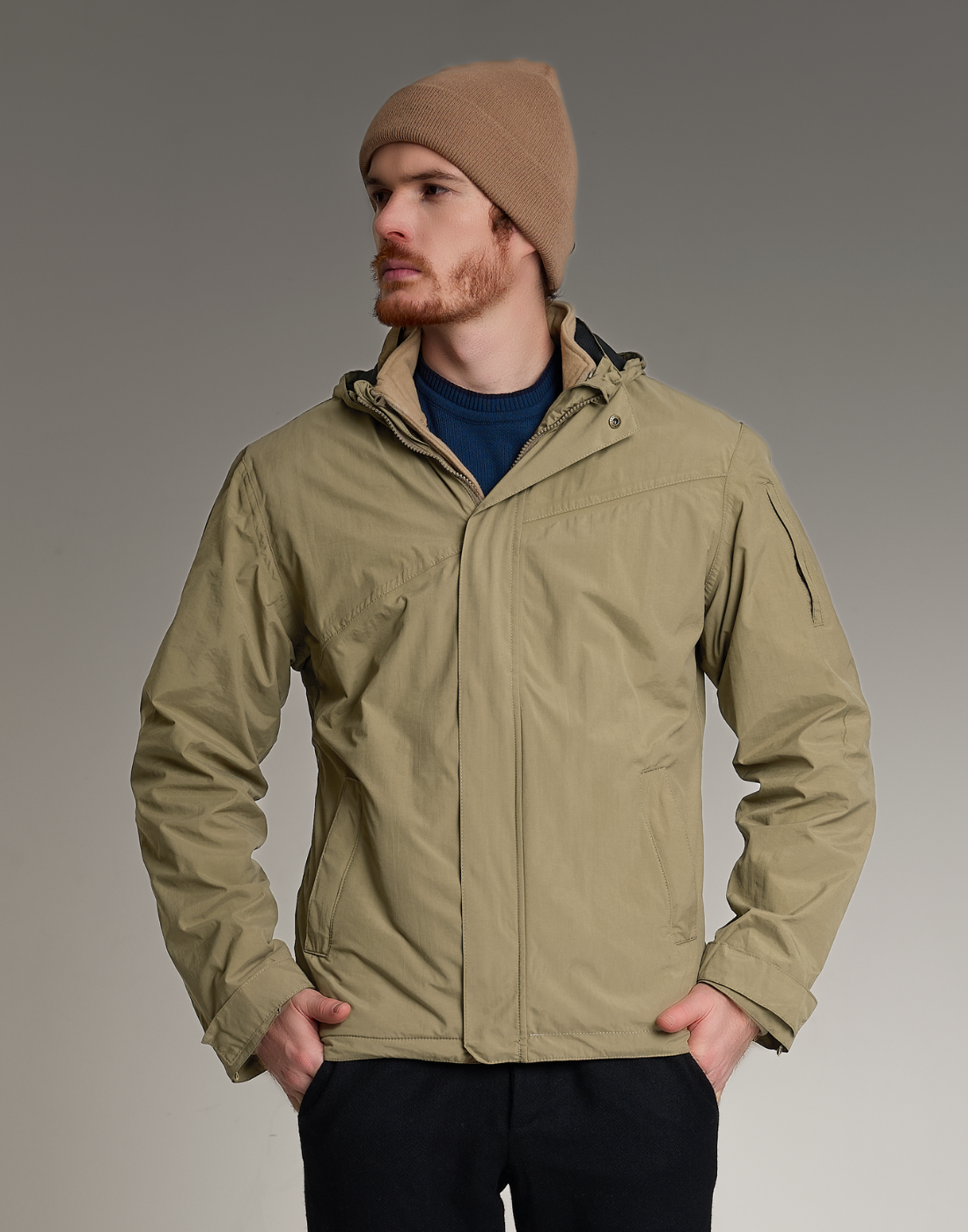 Jaqueta M Winter Explorer 3 em 1 Bege