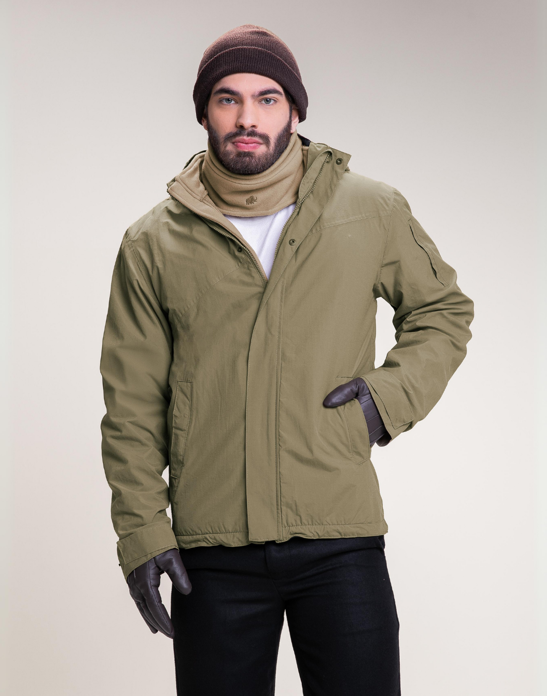 Jaqueta M Winter Explorer 3 em 1 Bege