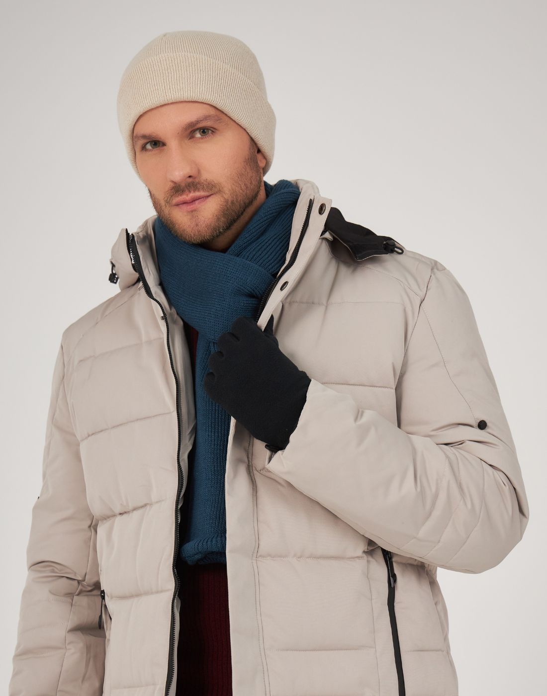 Cachecol Invernada Plain Azul Dark