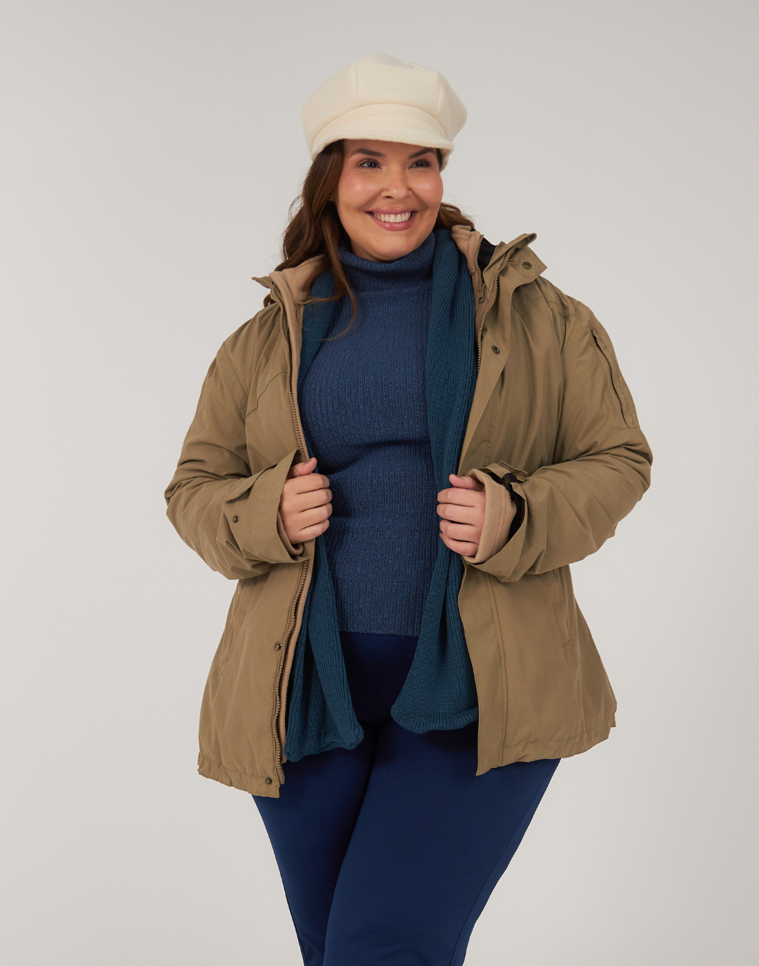 Cachecol Invernada Plain Azul Dark