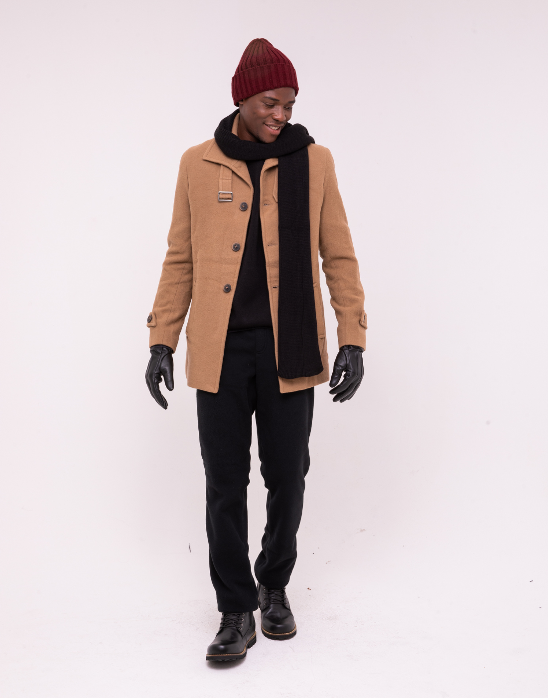 Cachecol Invernada Plain Preto