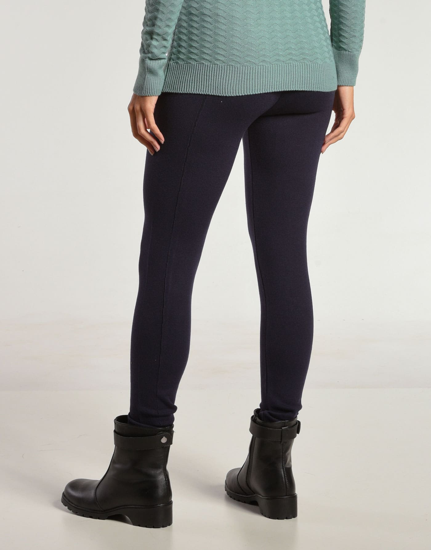 Legging Tricot Invernada Stripe Marinho
