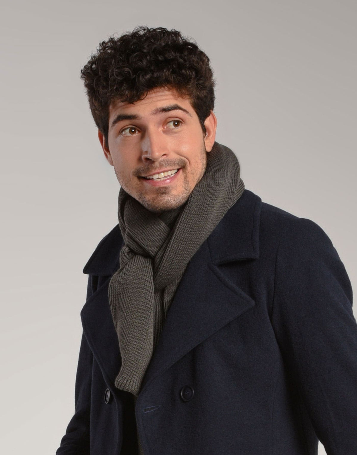 Cachecol Invernada Plain Cinza