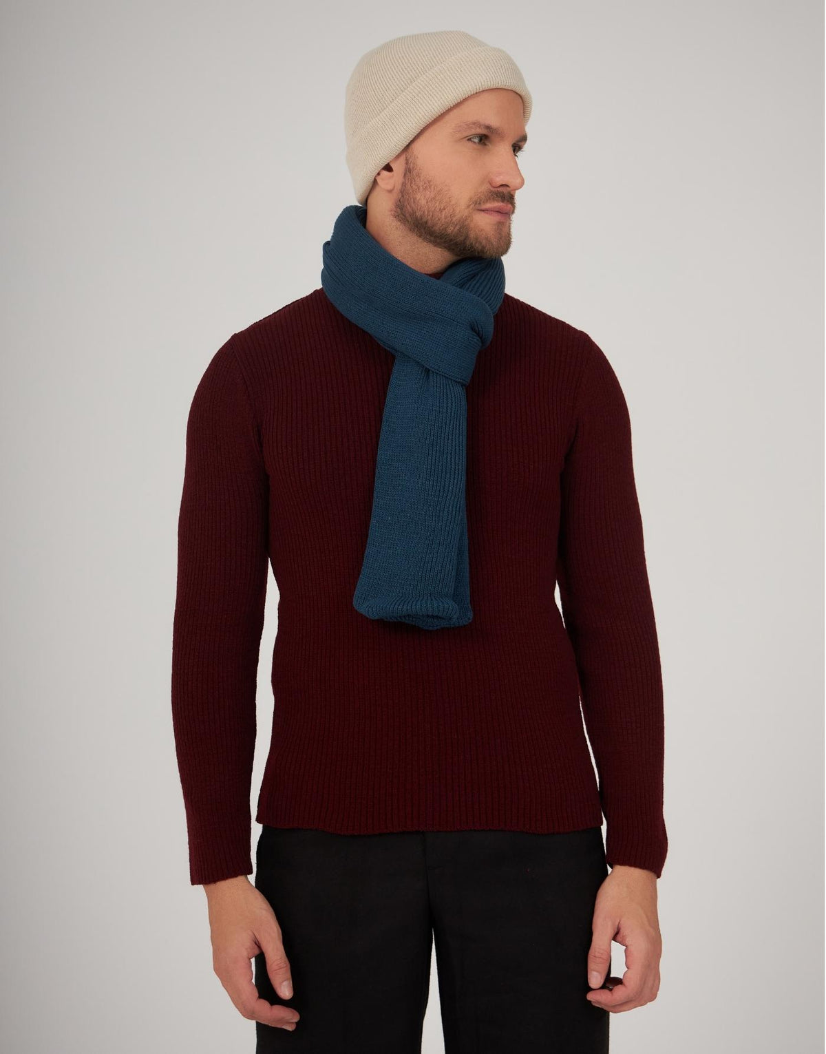 Cachecol Invernada Plain Azul Dark