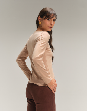 Blusa Aire Careca Bege