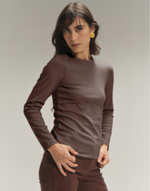 Blusa Aire Careca Marrom Mescla