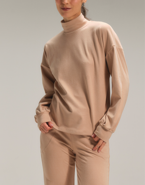 Blusa Aire Deslocada Bege