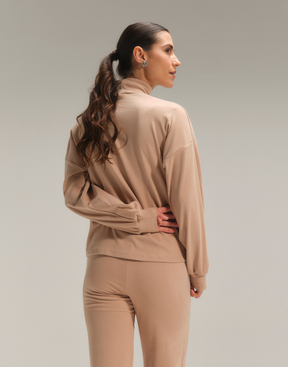 Blusa Aire Deslocada Bege