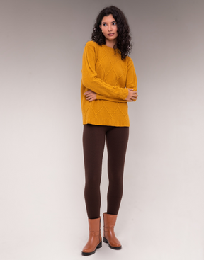 Maxi Blusa Losangos Oliz Mostarda