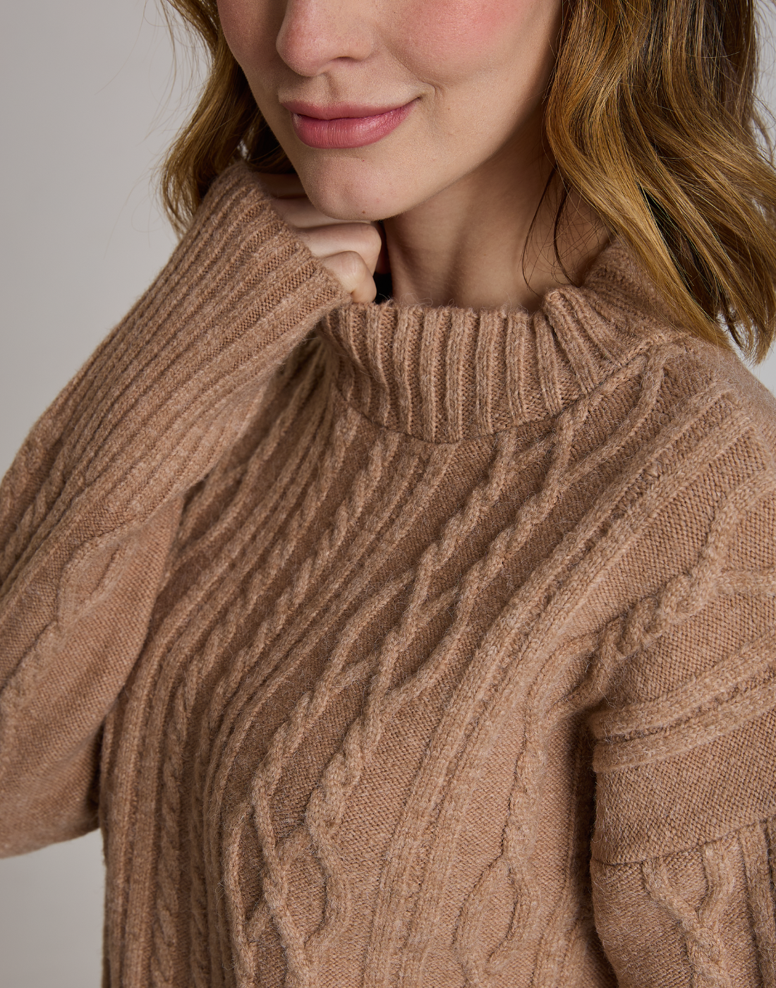 Blusa Aran Hebride Caramelo Suave