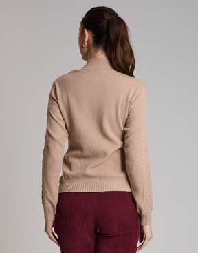 Blusa Aran Highland Bege