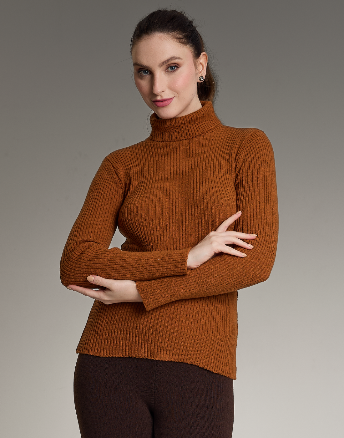 Blusa Cacharrel Beeville Caramelo Outonal