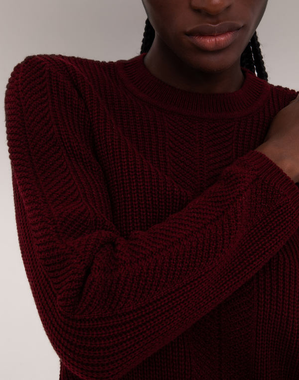 Blusa Tricot Fall Bordeaux