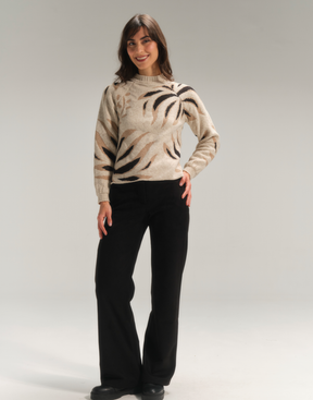 Blusa Raglan Floralis Caramelo Suave