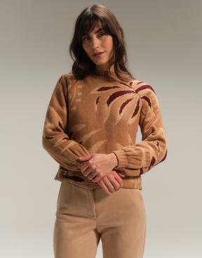 Blusa Raglan Floralis Caramelo Nórdico