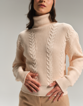 Blusa Gola Alta Mistral Bege
