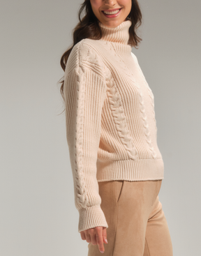 Blusa Gola Alta Mistral Bege