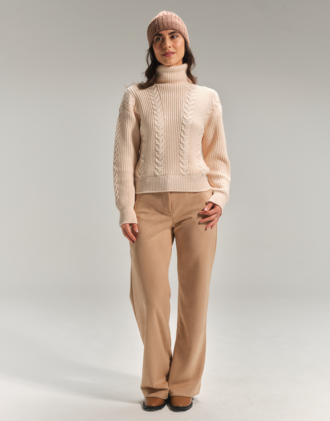 Blusa Gola Alta Mistral Bege