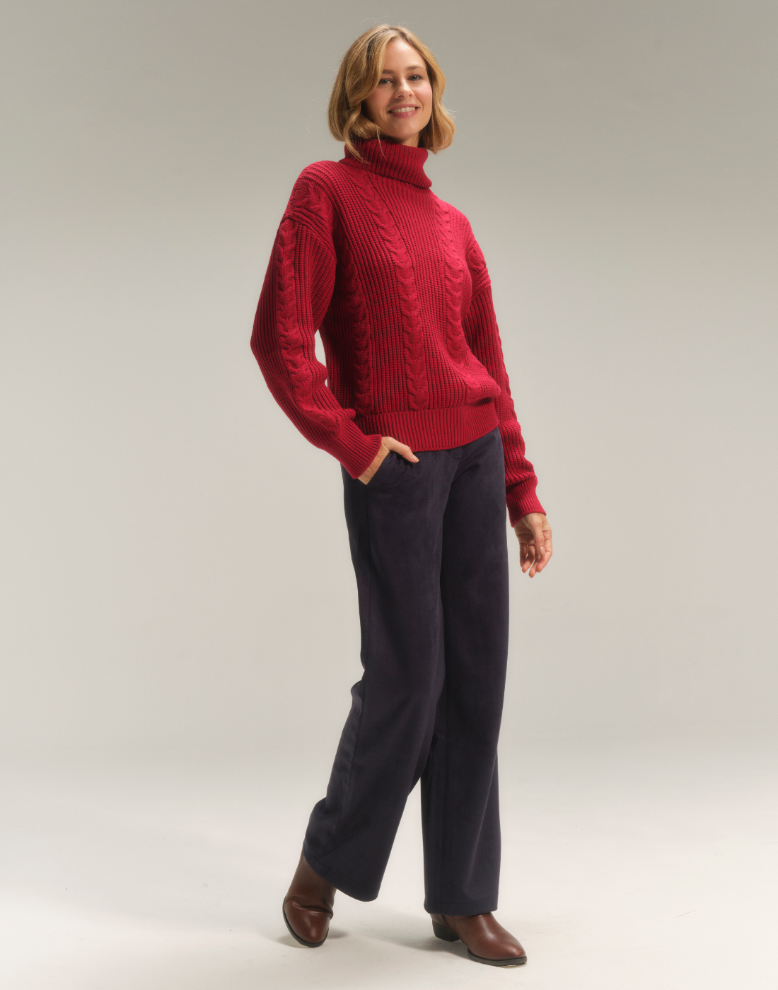 Blusa Gola Alta Mistral Vermelha