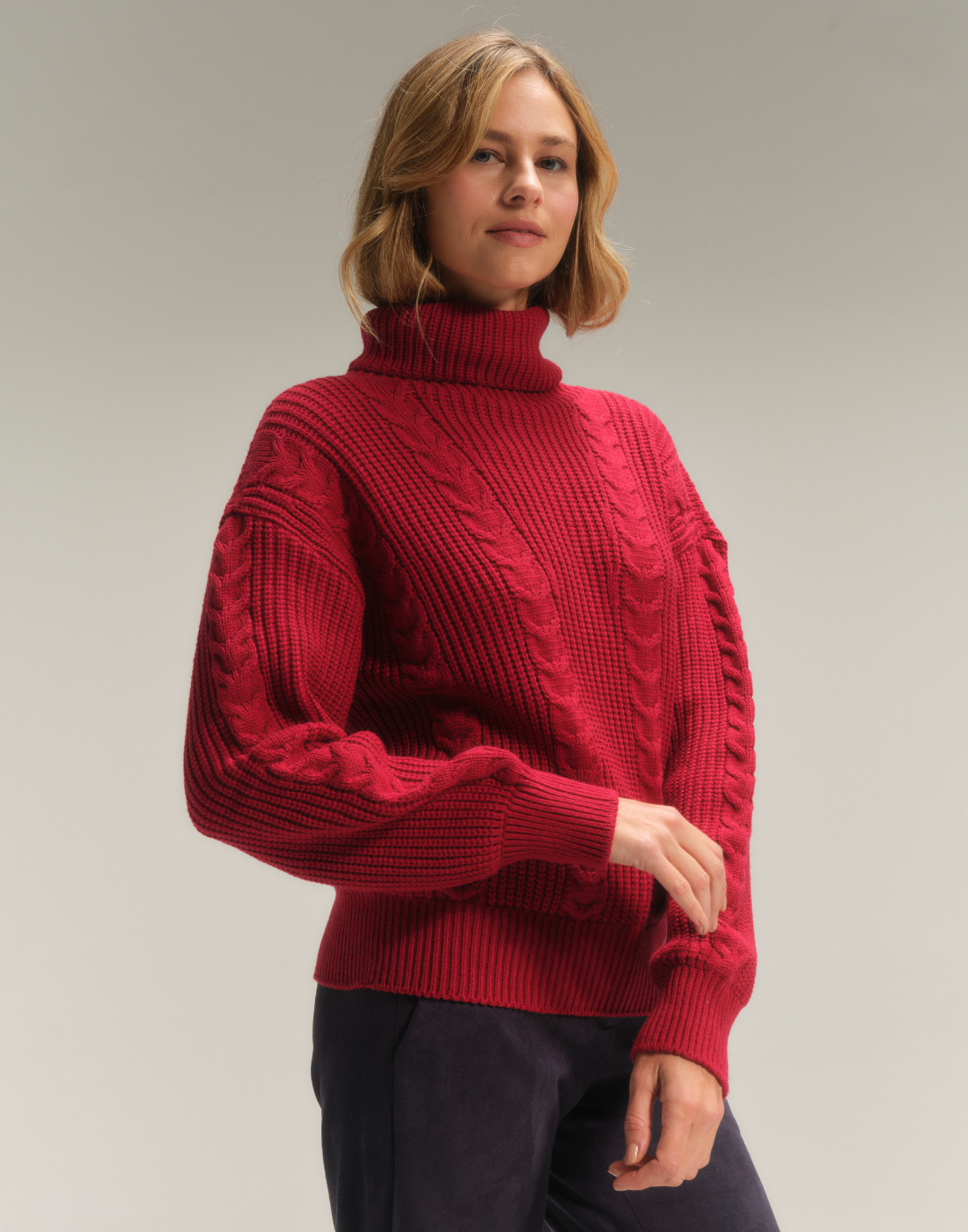 Blusa Gola Alta Mistral Vermelha