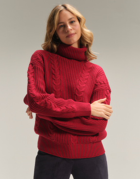 Blusa Gola Alta Mistral Vermelha