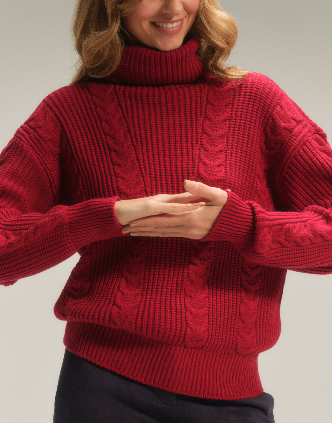Blusa Gola Alta Mistral Vermelha